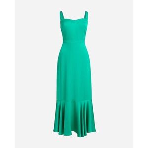 J. Crew Green Midi Dress